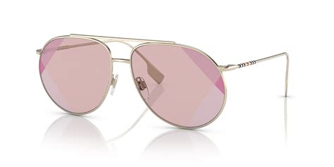 Burberry BE3138 Alice 61 Rose Uv Printing & Light Gold 